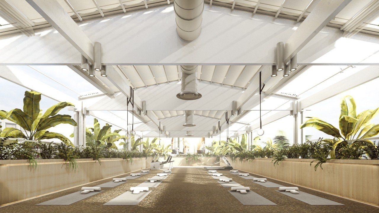 طراحی مرکزی یوگا - پاساژ گرند سنتر در لاهیجان